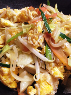 香味ペーストで！キャベツと卵の野菜炒め-レシピのメイン写真