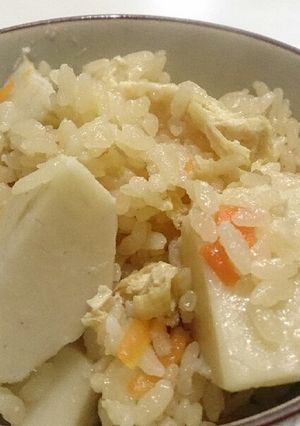 里芋のほくほくご飯☆海老芋でも♪-レシピのメイン写真