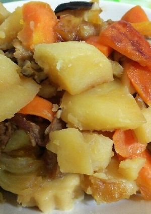 肉じゃが簡単(ちくわぶ入り)ﾚｼﾋﾟﾒﾓ-レシピのメイン写真