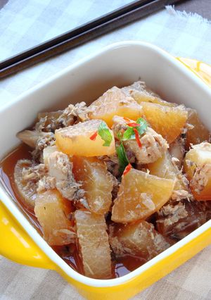 サバ缶で簡単☆ほっぺが落ちる『サバ大根』-レシピのメイン写真