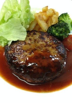 シェフ直伝【圓用EN】豚のハンバーグ-レシピのメイン写真