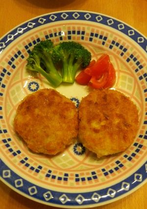 簡単！里芋の明太チーズ揚げ焼きコロッケ-レシピのメイン写真