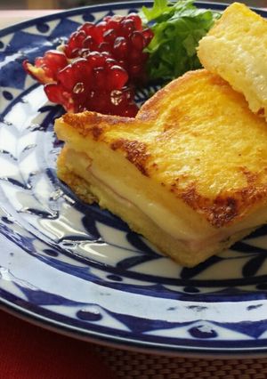 簡単朝食♡ハムチーズのフレンチトースト-レシピのメイン写真
