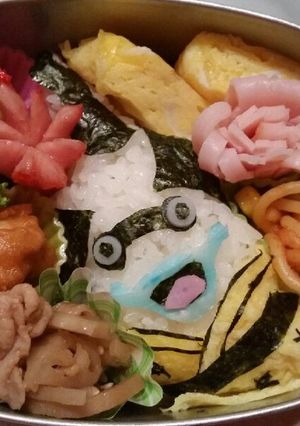 妖怪ウォッチ うぃすべぇ キャラ弁-レシピのメイン写真