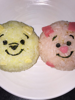 キャラ弁 プーさん☆ピグレットツムツム風-レシピのメイン写真