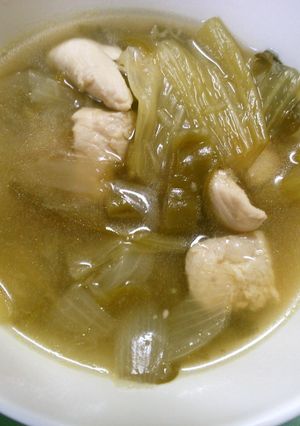 ランチにも 鶏肉 チンゲン菜の 塩スープ-レシピのメイン写真