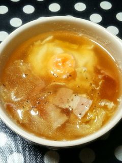 白菜とたまごの和風コンソメスープ-レシピのメイン写真