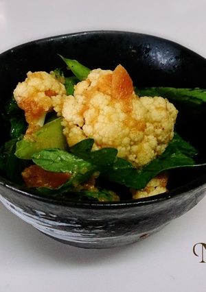 無塩料理☆セロリとカリフラワーの柿マリネ-レシピのメイン写真