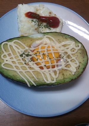 アボカドエッグの白身焼き添え-レシピのメイン写真