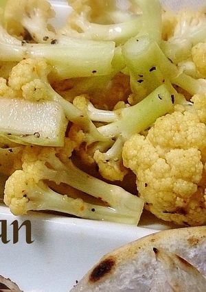 無塩料理☆カリフラワーのぺペロンチーノ風-レシピのメイン写真