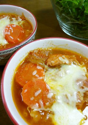鶏肉とキャベツのトマト煮込み-レシピのメイン写真