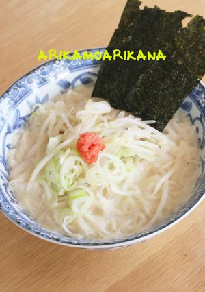 とんこつじゃないとんこつ風しろらーめん-レシピのメイン写真