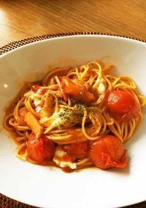 手抜きなのに絶品トマトチーズパスタ-レシピのメイン写真