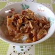 豚キムチの丼