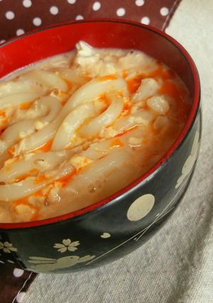 ウェイパーで♡ふわふわ牛乳味噌うどん-レシピのメイン写真