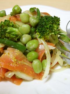 しお豆とサーモンの粒マスタードサラダ-レシピのメイン写真