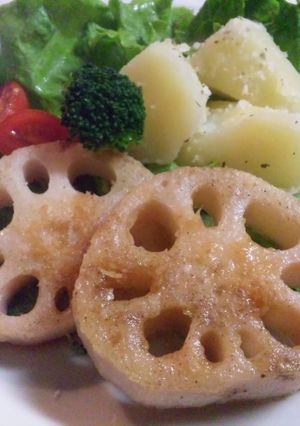 レンコンステーキ-レシピのメイン写真