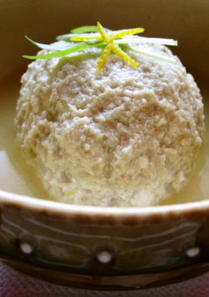 大きな豆腐団子汁 (鯵のつみれ汁)-レシピのメイン写真