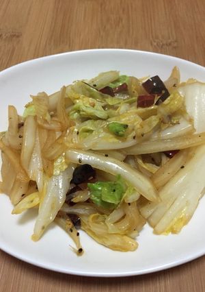 白菜のゴマ油炒め-レシピのメイン写真