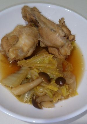手羽元とお野菜のお醤油煮甘酢風味♬-レシピのメイン写真