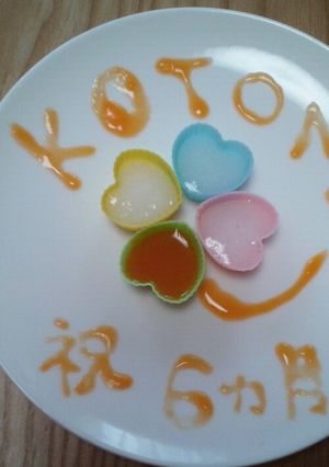 ハーフバースデーお祝いプレート-レシピのメイン写真