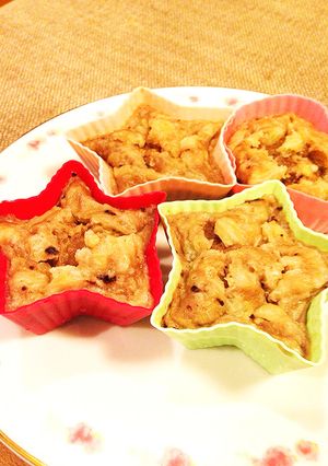 幼児食に♪蜂蜜・バナナ・ココアの蒸しパン-レシピのメイン写真