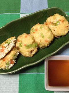 簡単!豆腐と枝豆と人参のがんもどき。-レシピのメイン写真