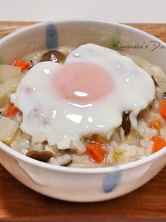 炊飯器お粥*味噌煮込みうどん風-レシピのメイン写真