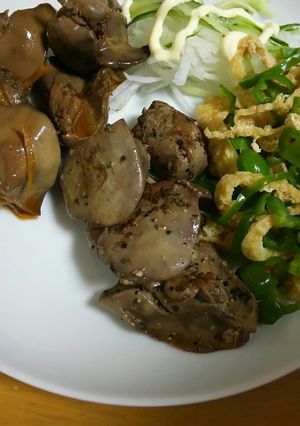 超簡単♪鶏レバーの塩胡椒炒め♪レモン風味-レシピのメイン写真