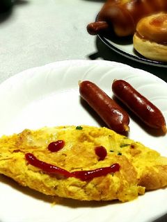 適当!パセリと玉ねぎのチーズオムレツ-レシピのメイン写真