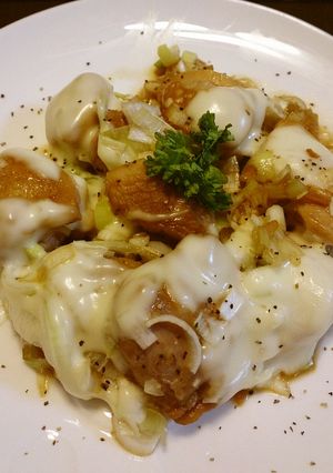 鶏肉のネギ＆チーズ乗せ-レシピのメイン写真