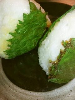大葉と柚子味噌の焼きおにぎり-レシピのメイン写真