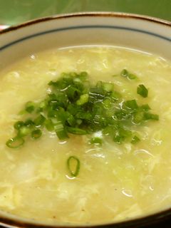 餅入りキャベツと卵のスープ♪-レシピのメイン写真