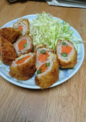 豚肉の野菜巻きカツ-レシピのメイン写真