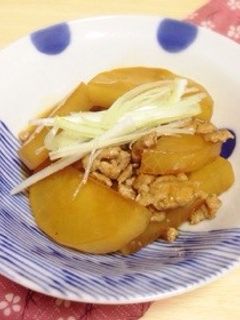 簡単!大根と豚ひき肉のピリ辛あんかけ-レシピのメイン写真
