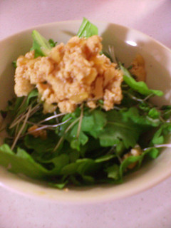 春菊の豆腐ドレッシングサラダ-レシピのメイン写真