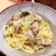 豚バラ&ネギの簡単ペペロンチーノ風パスタ