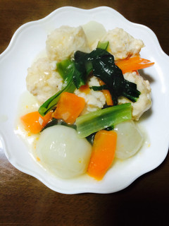 簡単!生姜入り肉団子とかぶのトロトロ煮-レシピのメイン写真