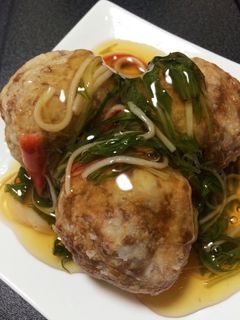 里芋の餡かけ揚げ団子-レシピのメイン写真