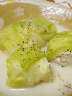 豆腐と蓮根のロールキャベツ♡豆乳スープで-レシピのメイン写真