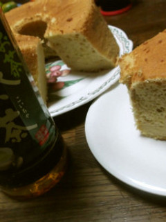 おーいお茶のシフォンケーキ-レシピのメイン写真