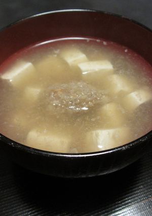 木綿豆腐と蓮根団子のお吸い物-レシピのメイン写真