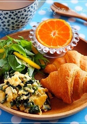 朝食♡ワカメとチーズのスクランブルエッグ-レシピのメイン写真
