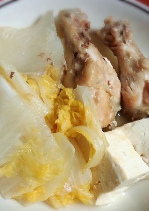 白菜と手羽元の煮物-レシピのメイン写真