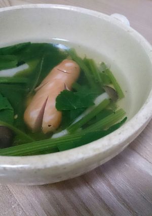 さっぱり◎ほうれん草としめじのスープ-レシピのメイン写真
