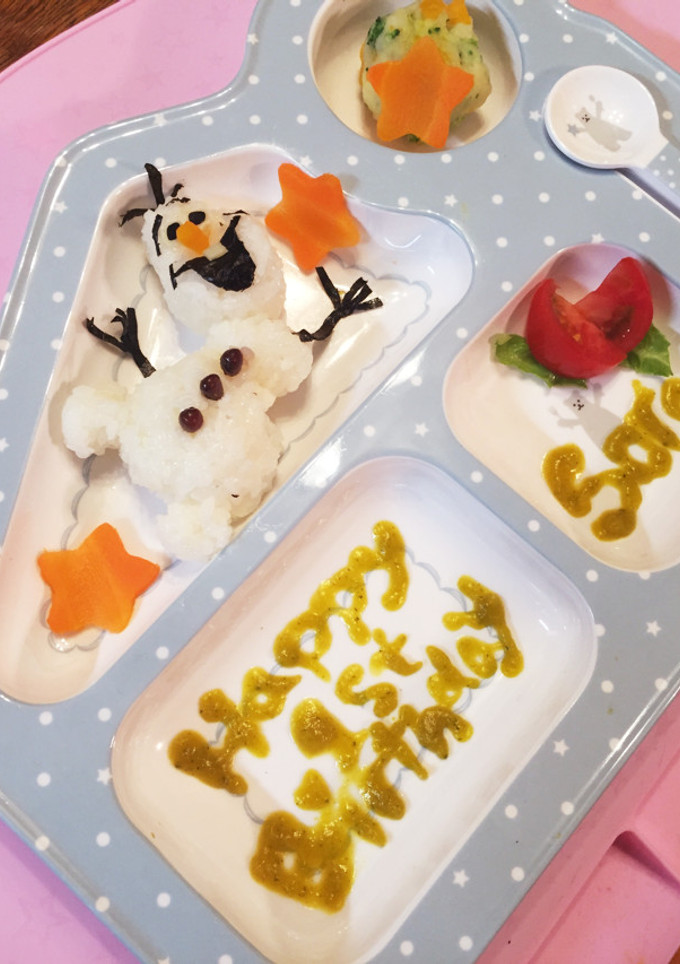 1歳の誕生日 オラフ プレート-レシピのメイン写真