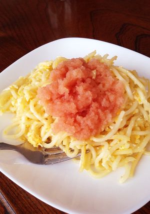 ココナッツオイル使用!明太焼うどん-レシピのメイン写真