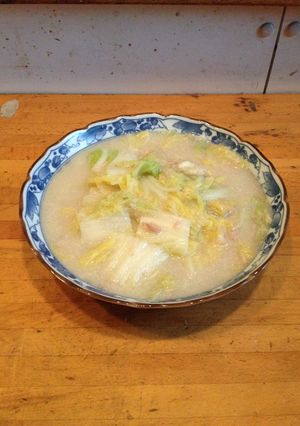 白菜とツナの豆乳煮、柚子風味-レシピのメイン写真