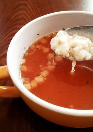 簡単朝ごはん、夜食に！暖まる♪スープご飯-レシピのメイン写真