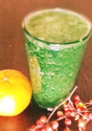 ほうれん草スピルリナのグリーンスムージー-レシピのメイン写真
